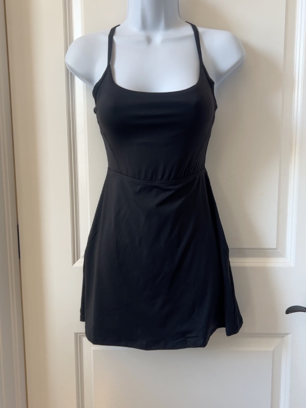 Gilly Hicks Go Energize Black Open Back Athletic Dress XS
